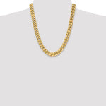 Lataa kuva Galleria-katseluun, 14k Yellow Gold 11mm Miami Cuban Link Bracelet Anklet Choker Necklace Pendant Chain