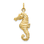 Load image into Gallery viewer, 14k Yellow Gold Seahorse Pendant Charm
