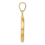 Load image into Gallery viewer, 14K Yellow Gold Holds 15.5mm Coins or Mexican 2.5 Pesos Screw Top Coin Holder Bezel Pendant