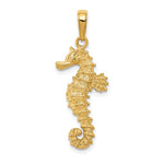 Load image into Gallery viewer, 14k Yellow Gold Seahorse Pendant Charm