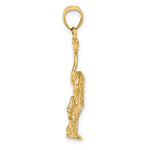 Load image into Gallery viewer, 14k Yellow Gold Double Flamingo 3D Pendant Charm