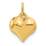 Load image into Gallery viewer, 14k Yellow Gold Puffed Heart 3D Small Pendant Charm