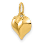 Load image into Gallery viewer, 14k Yellow Gold Puffed Heart 3D Small Pendant Charm