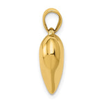 Cargar imagen en el visor de la galería, 14k Yellow Gold Puffed Heart 3D Pendant Charm