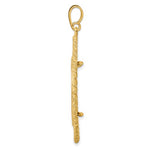 이미지를 갤러리 뷰어에 로드 , 14k Yellow Gold Holds 24.5mm Coin Prong Bezel Greek Key Rope Design Pendant Charm