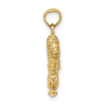 Ladda upp bild till gallerivisning, 14k Yellow Gold Leo Zodiac Horoscope 3D Pendant Charm