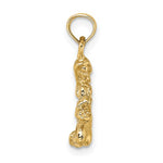 Charger l'image dans la galerie, 14k Yellow Gold Virgo Zodiac Horoscope 3D Pendant Charm