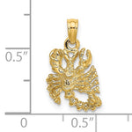 Załaduj obraz do przeglądarki galerii, 14k Yellow Gold Scorpio Zodiac Horoscope 3D Pendant Charm