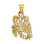 Załaduj obraz do przeglądarki galerii, 14k Yellow Gold Scorpio Zodiac Horoscope 3D Pendant Charm