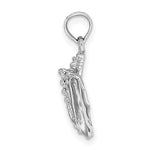 Load image into Gallery viewer, 14K White Gold Conch Shell Seashell Ocean Sea Beach Life Pendant Charm