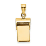 將圖片載入圖庫檢視器 14k Yellow Gold Whistle 3D Pendant Charm