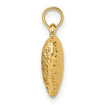 Load image into Gallery viewer, 14K Yellow Gold Diamond Cut Puffy Heart 3D Pendant Charm