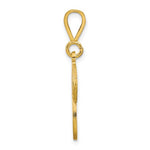 Załaduj obraz do przeglądarki galerii, 10K Yellow Gold Initial Letter P Cursive Script Alphabet Filigree Pendant Charm