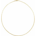 Lataa kuva Galleria-katseluun, 14k Yellow Gold 2.7mm Mirror Link Bracelet Anklet Choker Necklace Pendant Chain