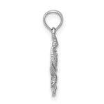 Load image into Gallery viewer, 14k White Gold Seahorse Starfish Pendant Charm