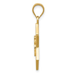 Carica l'immagine nel visualizzatore di Gallery, 14k Yellow Gold Star of David Chai Pendant Charm