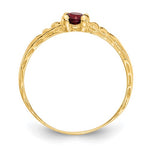 Ladda upp bild till gallerivisning, 14K Yellow Gold January Garnet Birthstone Children Baby Ring