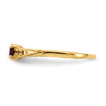 Ladda upp bild till gallerivisning, 14K Yellow Gold January Garnet Birthstone Children Baby Ring