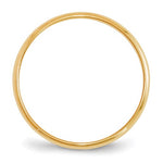 Carregar imagem no visualizador da galeria, 14K Yellow Gold 2mm Half Round Light Ring Band Personalized Engraved Wedding Anniversary Promise Friendship