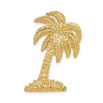 Carica l'immagine nel visualizzatore di Gallery, 14K Yellow Gold Palm Tree Chain Slide Pendant Charm