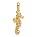 Load image into Gallery viewer, 14k Yellow Gold Seahorse 3D Pendant Charm