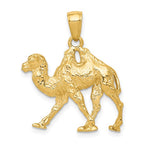 Carica l'immagine nel visualizzatore di Gallery, 14k Yellow Gold Camel 3D Pendant Charm
