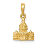Load image into Gallery viewer, 14k Yellow Gold Washington DC Capitol Building 3D Pendant Charm