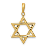 Загрузить изображение в средство просмотра галереи, 14k Yellow Gold Star of David Pendant Charm