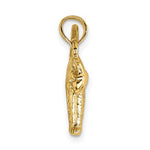 將圖片載入圖庫檢視器 14k Yellow Gold Cat Arched Back Raised Tail 3D Pendant Charm