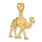 Załaduj obraz do przeglądarki galerii, 14k Yellow Gold Camel 3D Pendant Charm