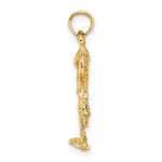 Load image into Gallery viewer, 14k Yellow Gold Flamingo 3D Pendant Charm