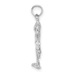 Load image into Gallery viewer, 14k White Gold Flamingo 3D Pendant Charm