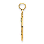 Kép betöltése a galériamegjelenítőbe: 14k Yellow Gold Enamel Ocean City New Jersey Palm Tree Pendant Charm