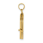 將圖片載入圖庫檢視器 14k yellow gold enamel an irish prayer book with cross clover pendant charm