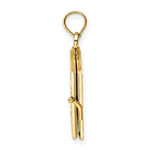 將圖片載入圖庫檢視器 14k yellow gold enamel butterfly flowers cross ecclesiastes 3:1 prayer book 3d pendant charm