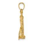 Carica l'immagine nel visualizzatore di Gallery, 14K Yellow Gold Sandcastle Beach Shovel 3D Pendant Charm