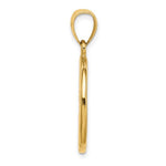 Load image into Gallery viewer, 14k Yellow Gold Washington DC Skyline Circle Round Pendant Charm