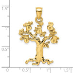 Carica l'immagine nel visualizzatore di Gallery, 14k Yellow Gold Money Tree Lucky Symbol Large Pendant Charm