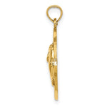Load image into Gallery viewer, 14k Yellow Gold Ocean City New Jersey NJ Dolphins Pendant Charm