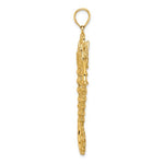 Load image into Gallery viewer, 14k Yellow Gold Seahorse 3D Large Pendant Charm