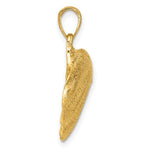 Load image into Gallery viewer, 14k Yellow Gold Seashell Scallop Shell Clamshell Pendant Charm