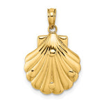 Load image into Gallery viewer, 14k Yellow Gold Seashell Scallop Shell Clamshell Starfish Coral Pendant Charm