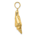 Load image into Gallery viewer, 14K Yellow Gold Elongated Conch Shell Seashell Ocean Sea Beach Life Pendant Charm