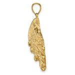 Load image into Gallery viewer, 14k Yellow Gold Lions Paw Shell Seashell Scallop Clamshell Pendant Charm
