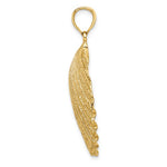 Load image into Gallery viewer, 14k Yellow Gold Seashell Scallop Shell Clamshell Pendant Charm