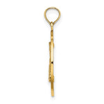 Load image into Gallery viewer, 14k Yellow Gold Block Island RI Rhode Island Map Pendant Charm