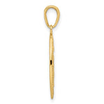 Lataa kuva Galleria-katseluun, 14k Yellow Gold Enamel Blessed Virgin Mary Miraculous Medal Oval Pendant Charm