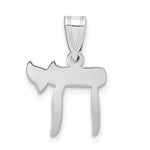 Загрузить изображение в средство просмотра галереи, 14K White Gold Chai Symbol Pendant Charm