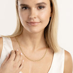 Load image into Gallery viewer, 14K Yellow Gold 3.7mm Puff Mariner Bracelet Anklet Choker Pendant Necklace Chain