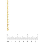 Load image into Gallery viewer, 14K Yellow Gold 3.7mm Puff Mariner Bracelet Anklet Choker Pendant Necklace Chain